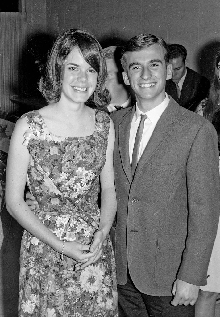 At a social mixer, Fresno State College, 1965