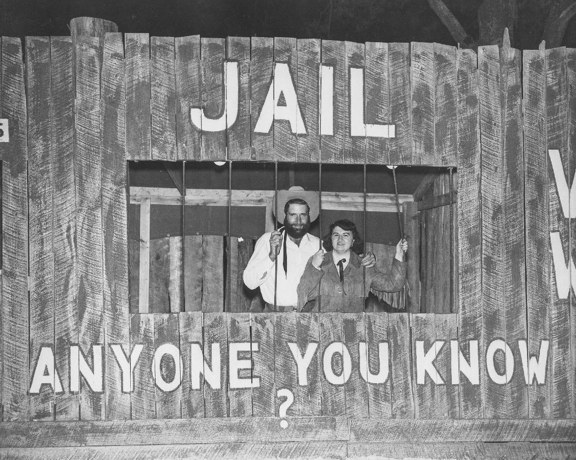 Jail booth, 1950s