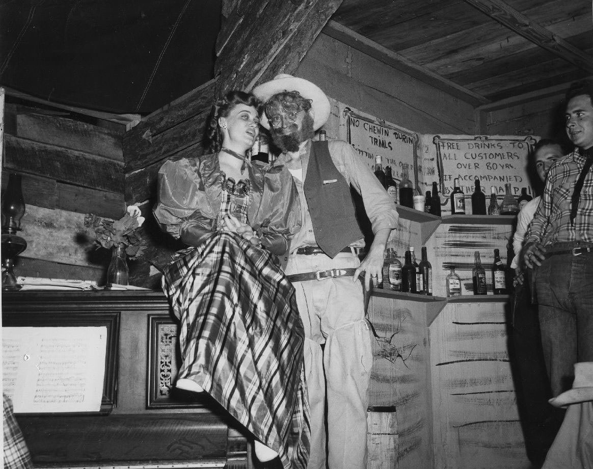Students in costume, 1950s