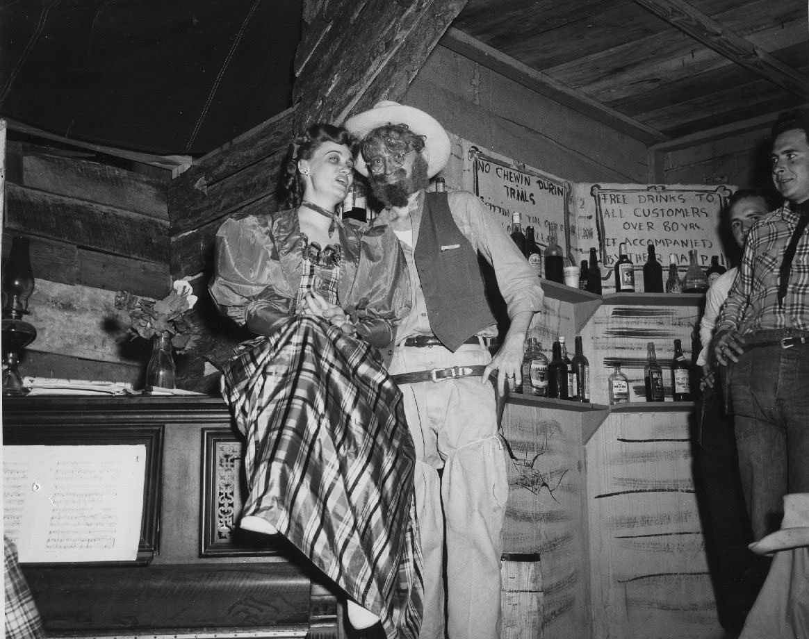 Students in costume, 1950s