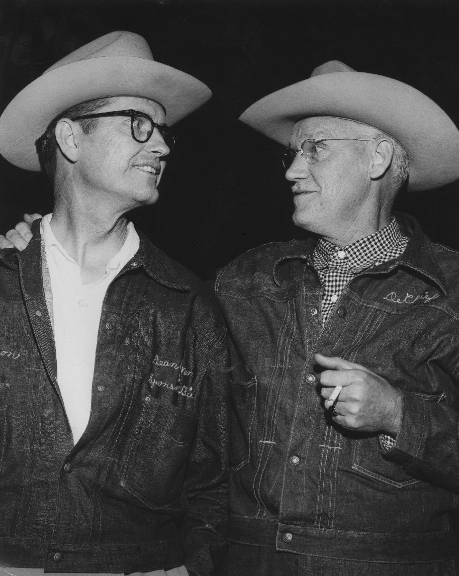 Two men in hats, 1950s