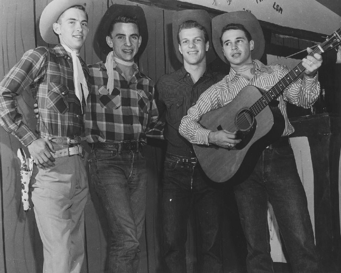 Groundbreaking ceremony at Frontier Fiesta, 1950s