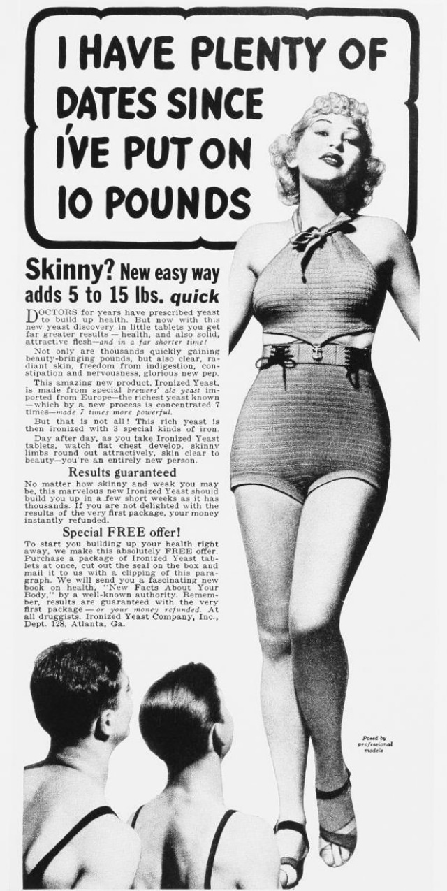 Don't be Skinny: Use Ironized Yeast, the Quick Way to Gain Weight, So You’ll Look Better in a Bathing Suit!