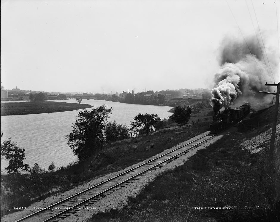 Janesville from the north, 1880s