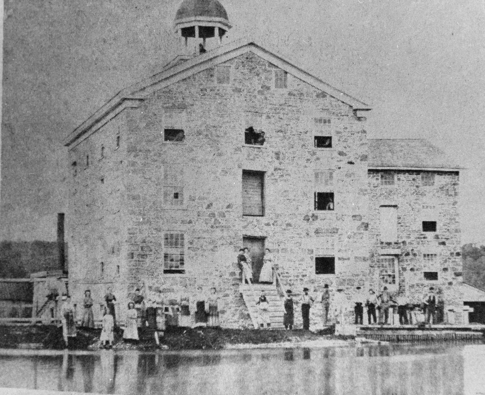Early woolen mill, Janesville, 1870