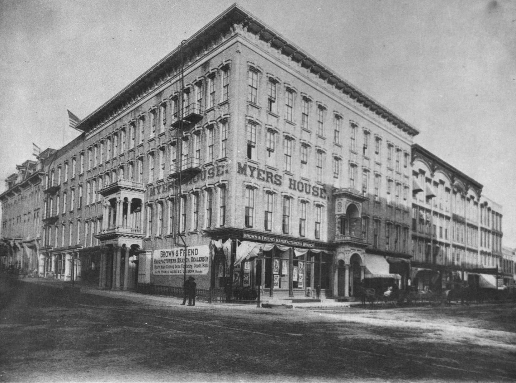 Myers House Hotel, 1880