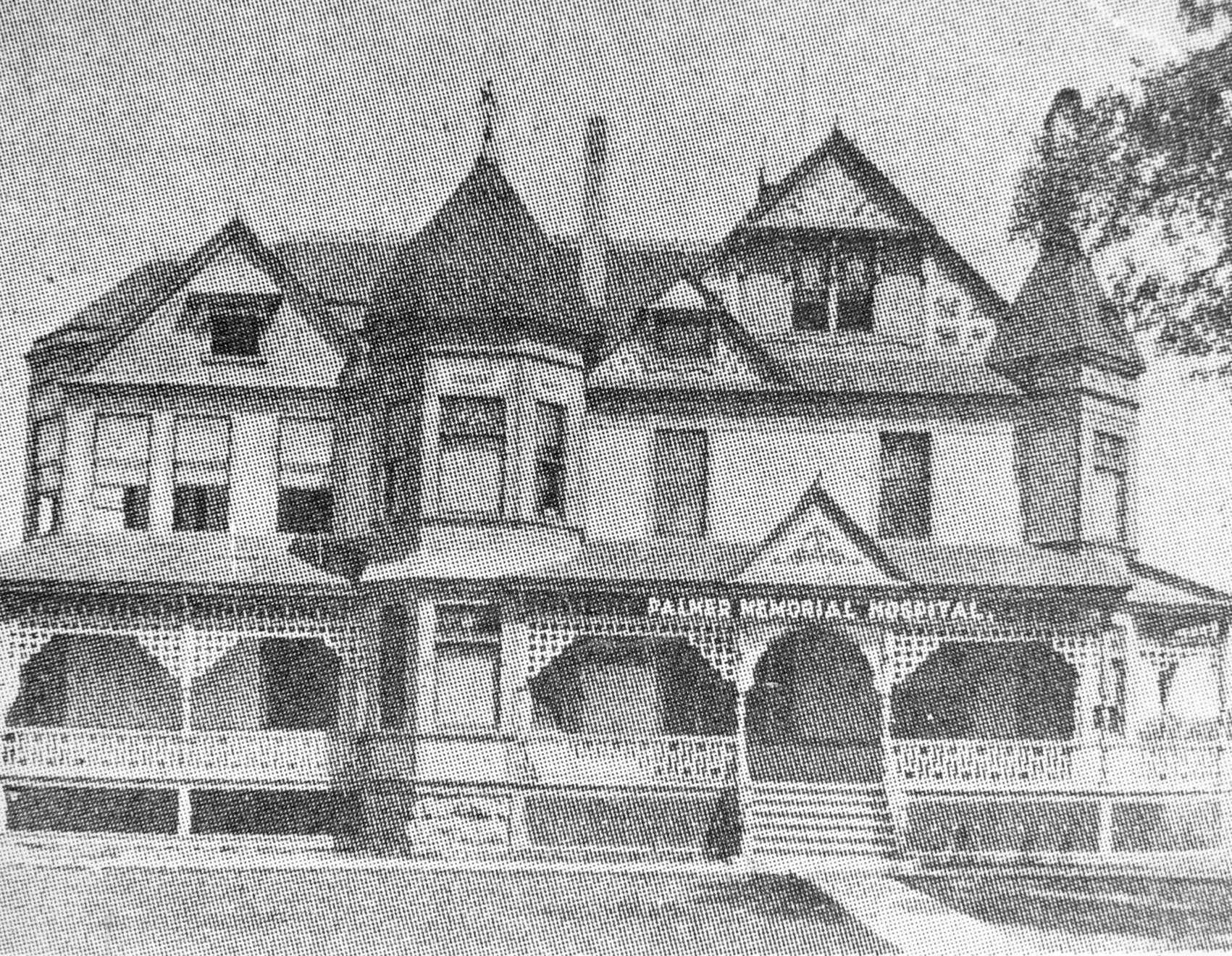 Palmer Memorial Hospital, Washington St., Janesville, 1895