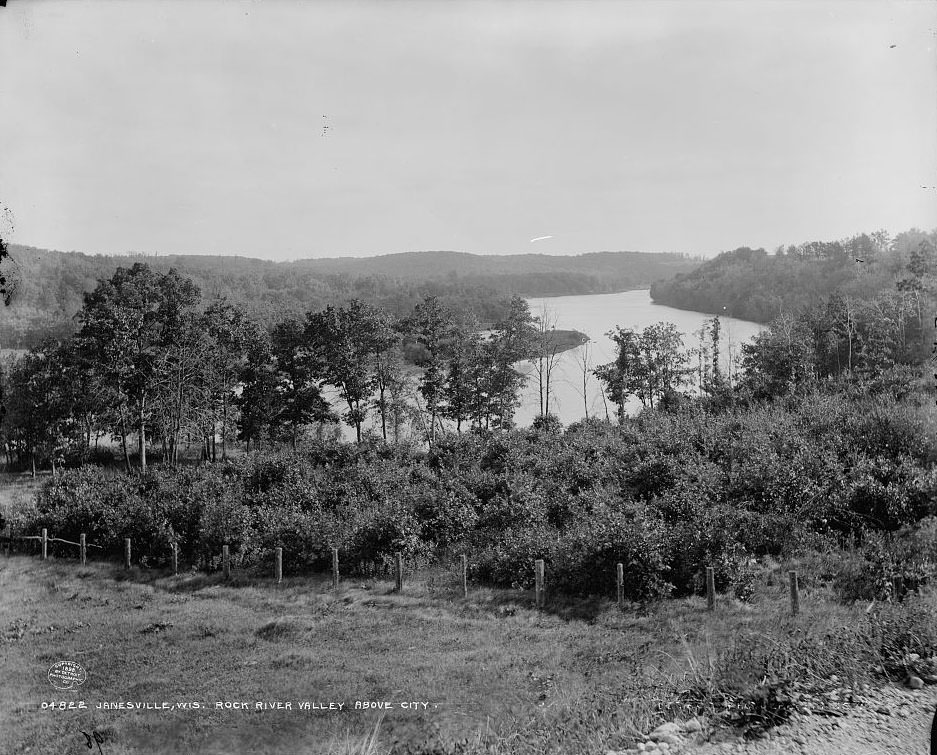 Janesville, Rock River Valley above city, 1898