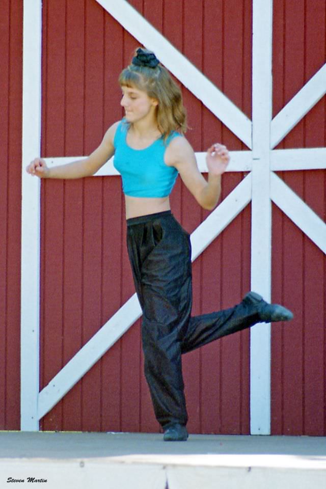 A girl from a dance school perform, Keller, 1995
