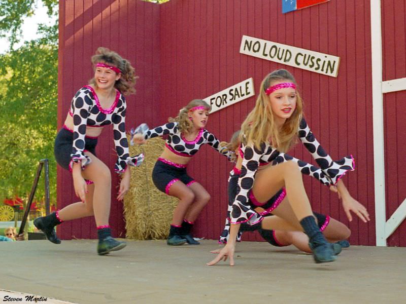 Girls performing in dance, Keller, 1995
