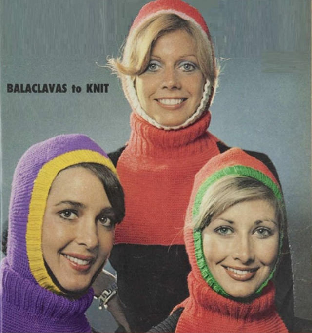 Some Amazing Knitted Helmet designs from the 1970s