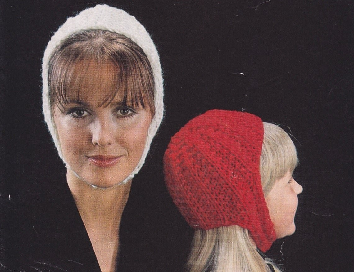 Some Amazing Knitted Helmet designs from the 1970s