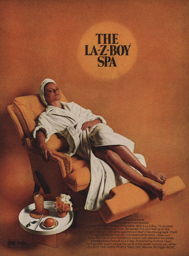 Beautiful Vintage Ads of La-Z-Boy Recliners from the 1970s