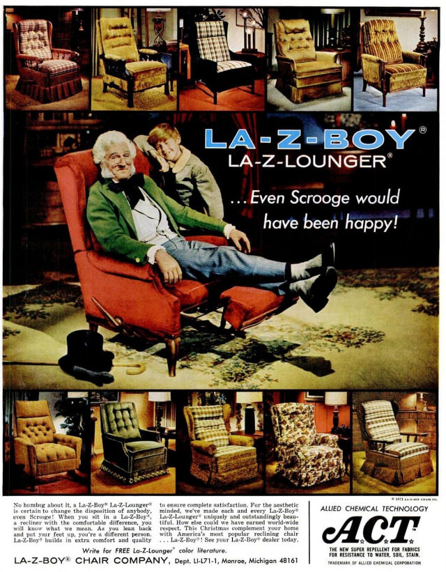 Beautiful Vintage Ads of La-Z-Boy Recliners from the 1970s