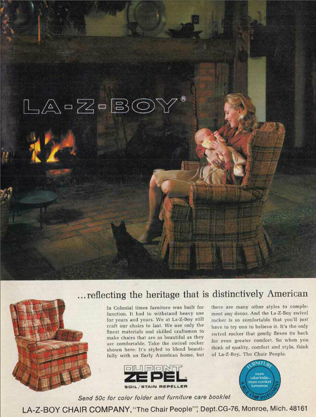 Beautiful Vintage Ads of La-Z-Boy Recliners from the 1970s