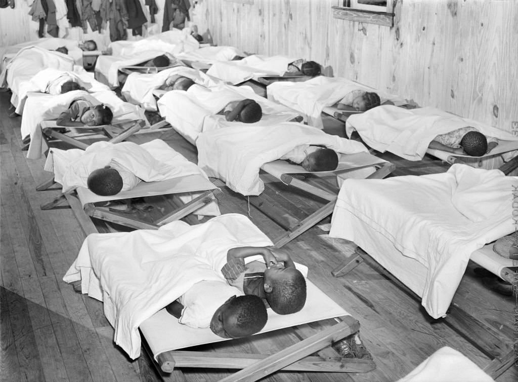 Rest Hour in Day Nursery, Okeechobee Migratory Labor Camp, Belle Glade, Florida, February 1941
