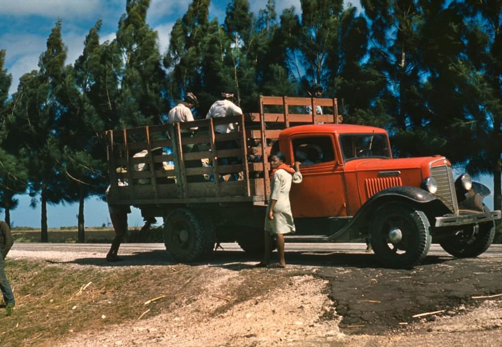 Farm Workers Being Transported by Truck, Mississippi, 1940
