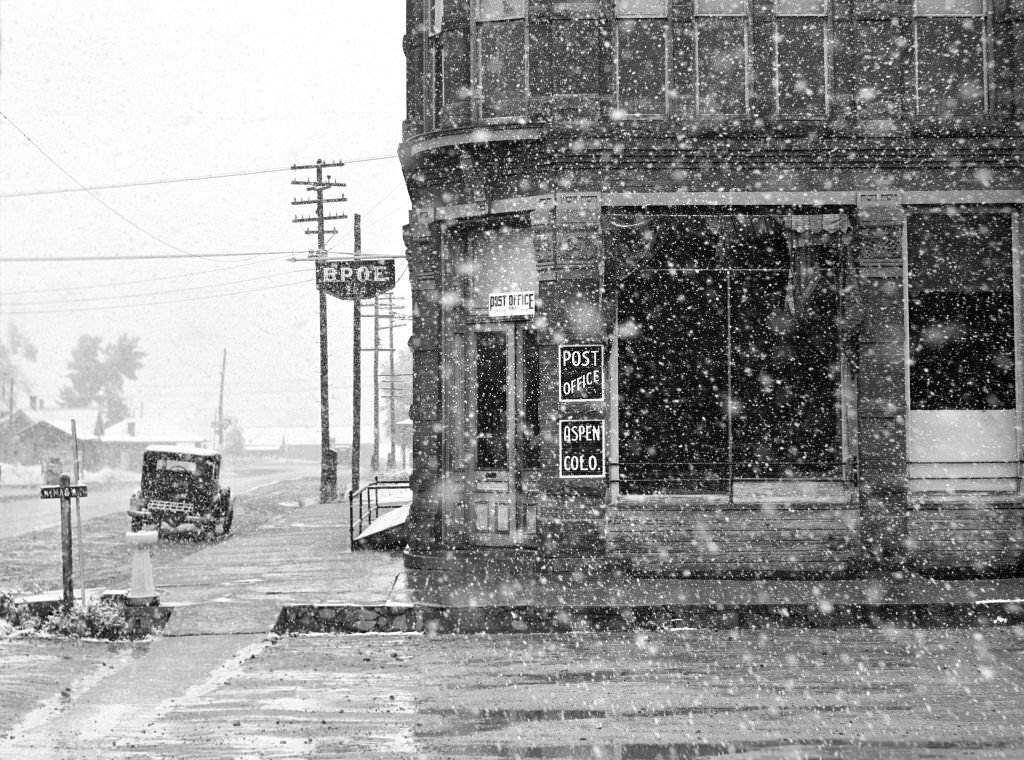 Post Office in Blizzard, Aspen, Colorado, September 1941