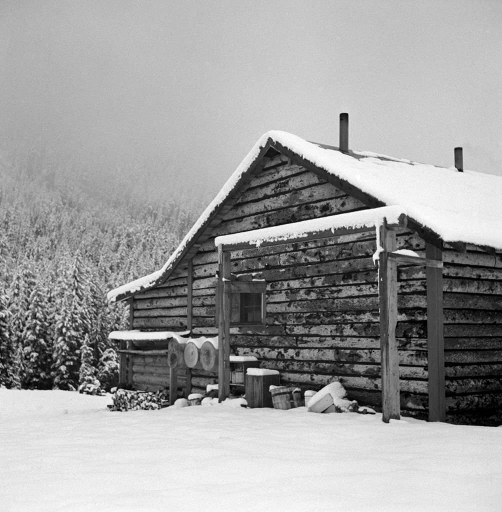 Ranch House after early Fall Blizzard, near Aspen, Colorado, September 1941