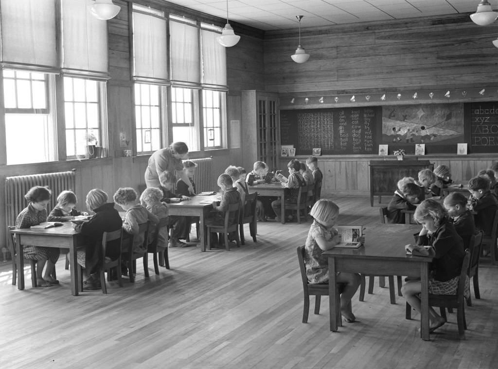 First Grade Children and Teacher, Goodman School, Coffee County, Alabama, 1939