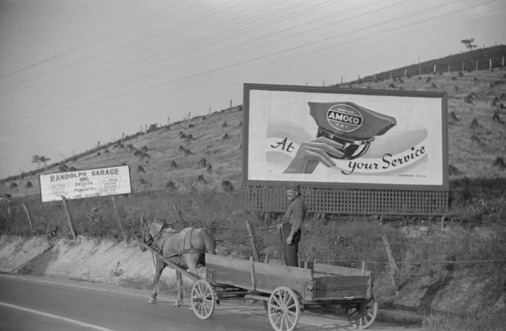 Farmer Going to Town Along Highway near Elkins, West Virginia, 1939