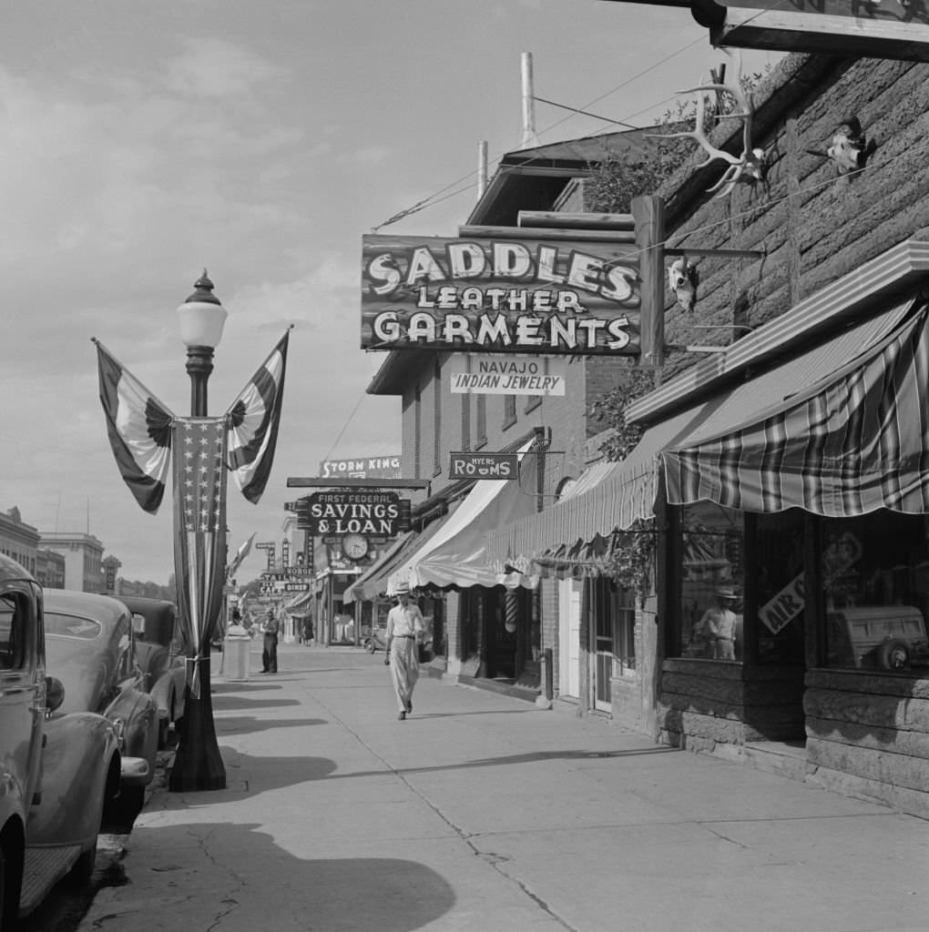 Street Scene, Main Street, Sheridan, Wyoming, July 1941