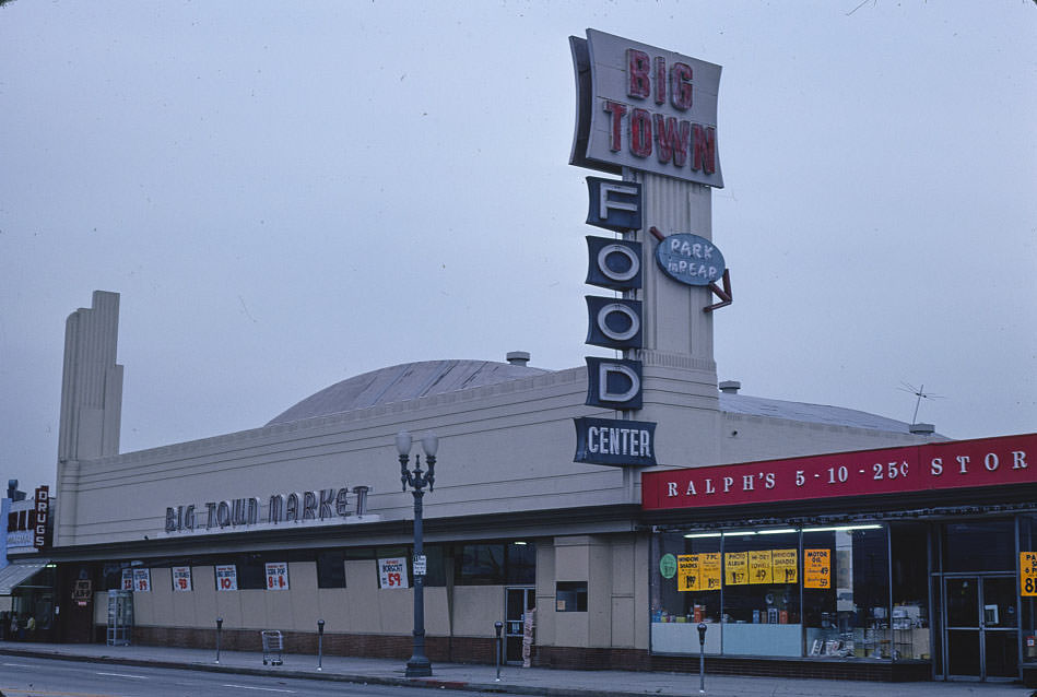 Big Town Food Center, Pico & La Cienega, Los Angeles, California, 1978