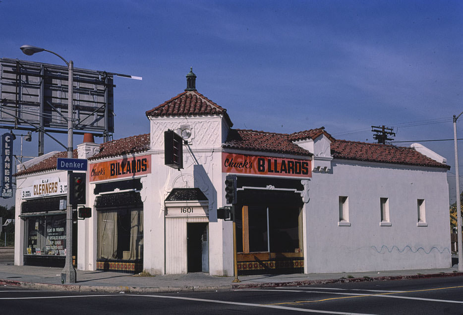 Chuck's Billiards, 1601 Manchester, Los Angeles, California, 1979