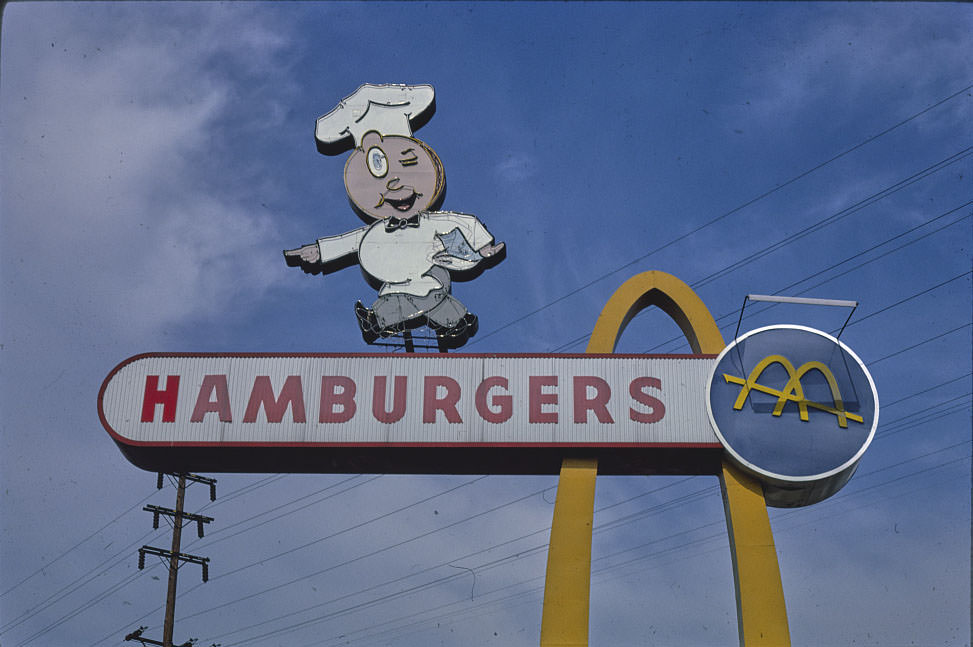 McDonald's Restaurant sign, Los Angeles, California