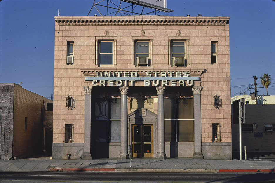 United States Credit Bureau, Vermont Avenue, Los Angeles, California, 1979