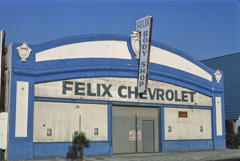Felix Body Shop, Los Angeles, California, 1979
