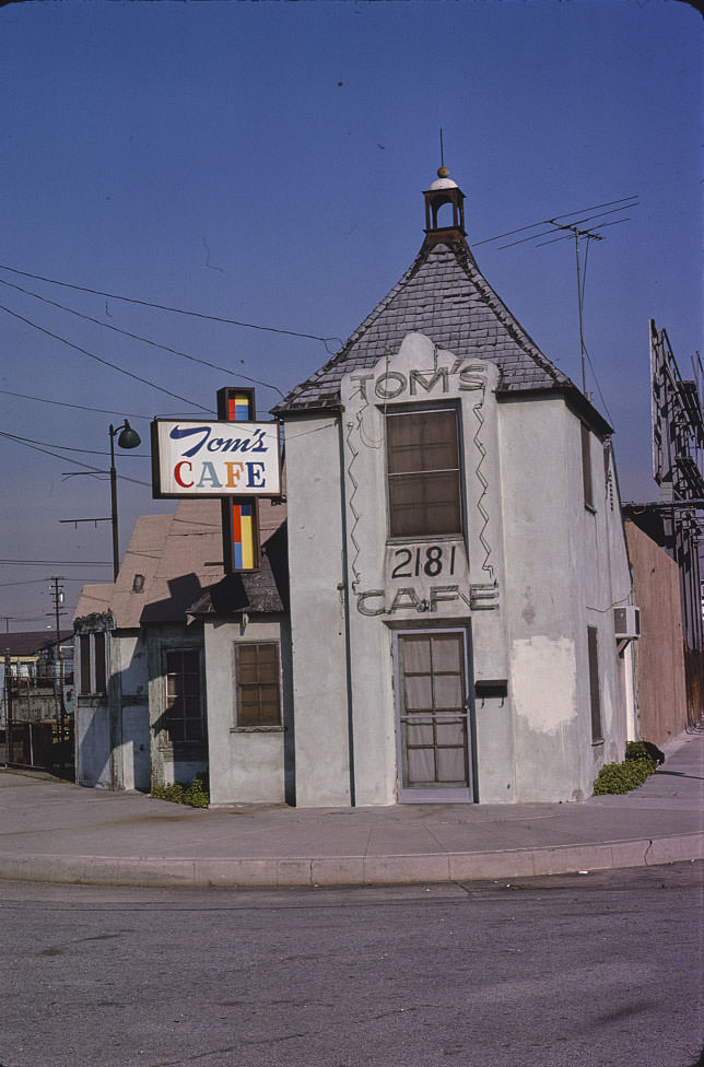 Tom's Cafe, 2181 Manchester, Los Angeles, California, 1977
