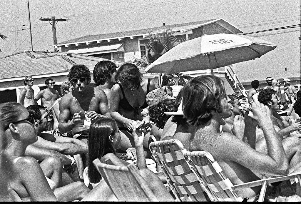 A day at Mission Beach, San Diego in August 1970 Through the Lens of Lance Nix