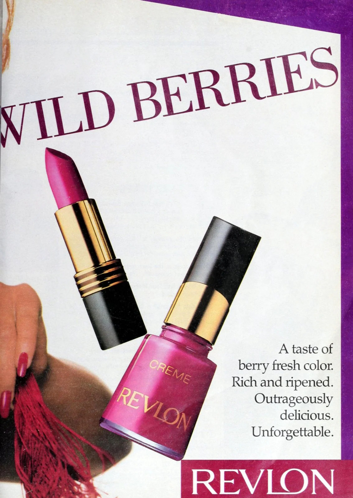 Beautiful Vintage Nail Polish Ads from the 1980s