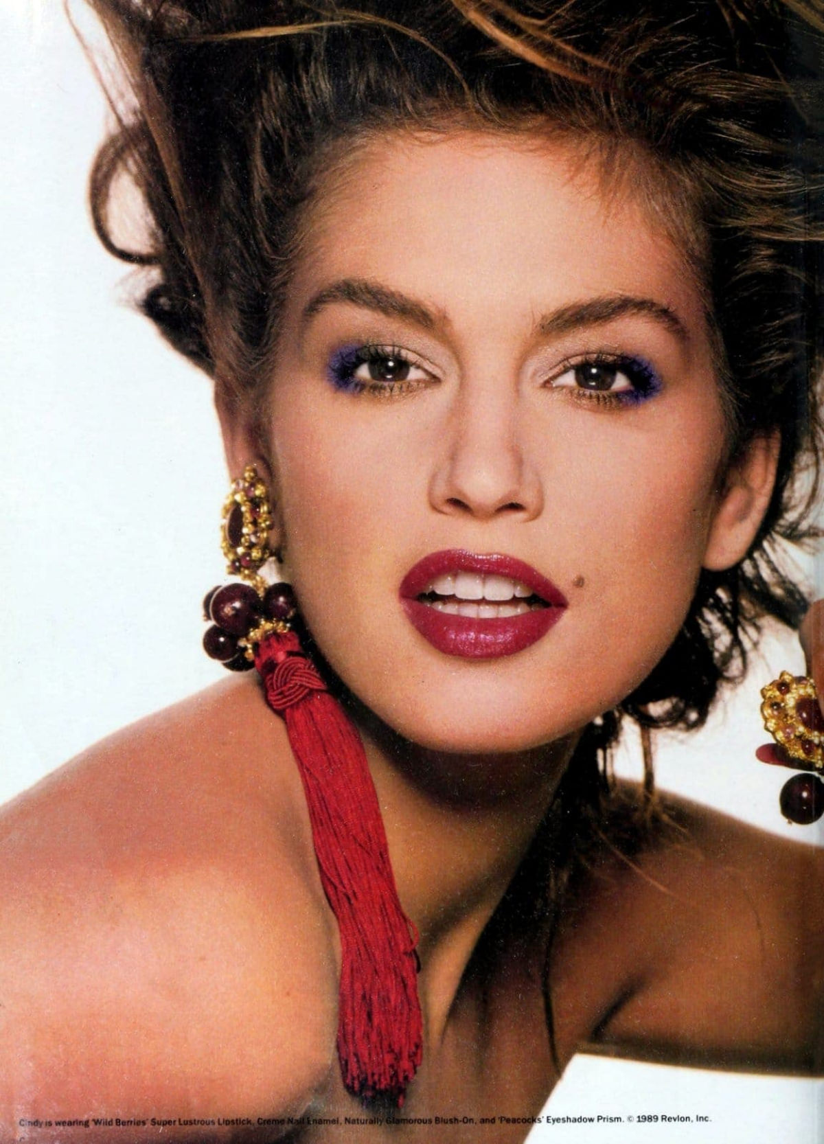 Cindy Crawford for Revlon, 1989.