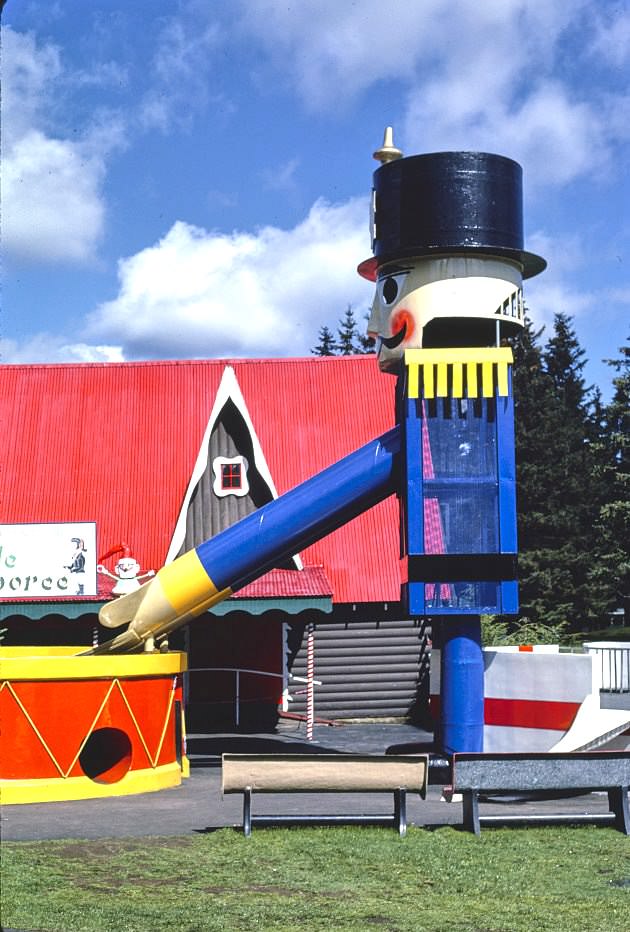 Tin soldier, Santa's Village, Route 2, Jefferson, New Hampshire, 1981