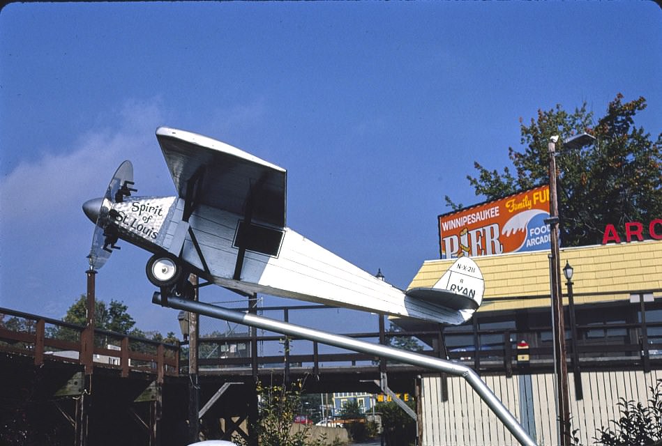 Plane view 3, Salute to the USA mini golf, Lake Winnipesaukee Pier, Weirs Beach, New Hampshire, 1981