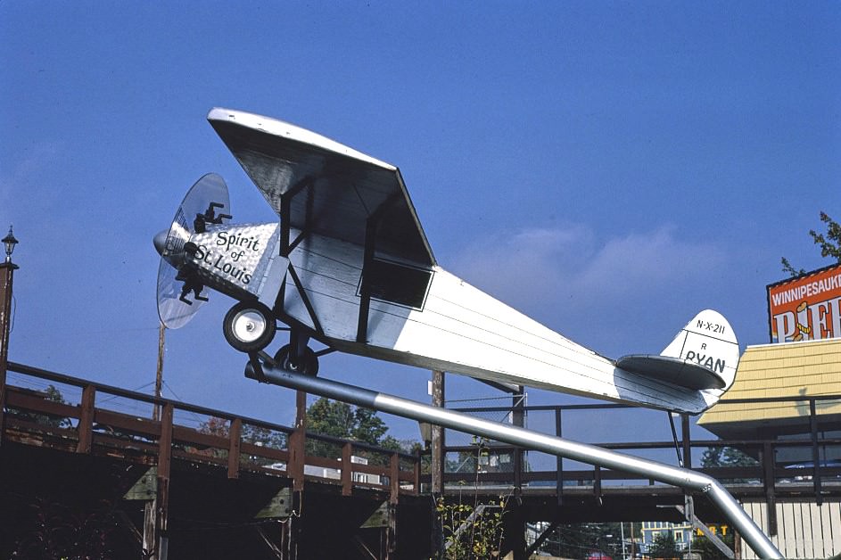 Plane view 2, Salute to the USA mini golf, Lake Winnipesaukee Pier, Weirs Beach, New Hampshire, 1982