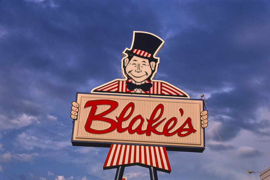 Blake's Burger sign, Tucumcari, New Mexico, 1984