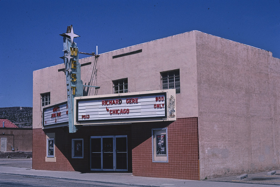 West Theater, angle 1, Route 66, Grants, New Mexico, 1999