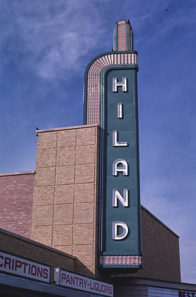 Hiland Theater, Central Avenue (Route 66), Albuquerque, New Mexico, 1987