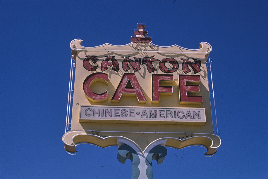 Canton Cafe sign, Grants, New Mexico, 1998
