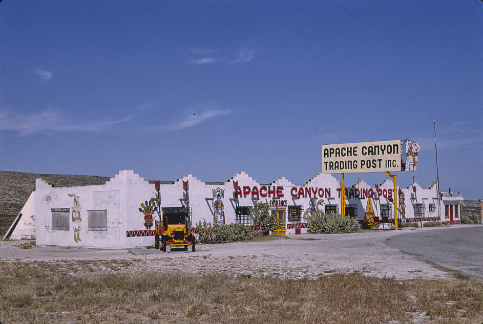 Storefront, Apache Canyon Trading Post, Routes 2 and 180, Whites City, New Mexico, 1993