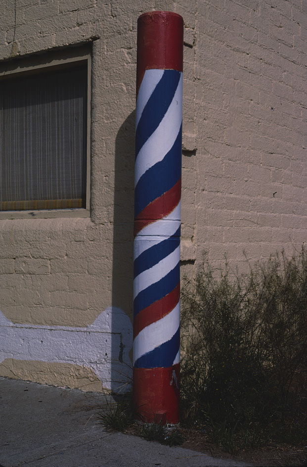 Barber pole, Portales, New Mexico,1982