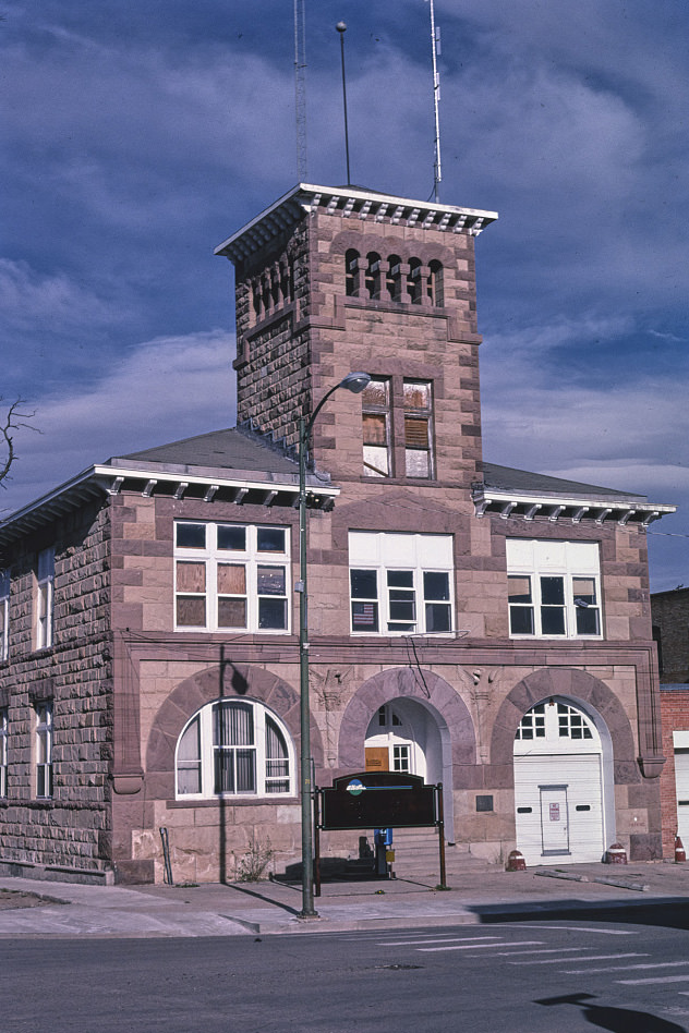 Old City Hall, now fire department, Las Vegas, New Mexico, 1991