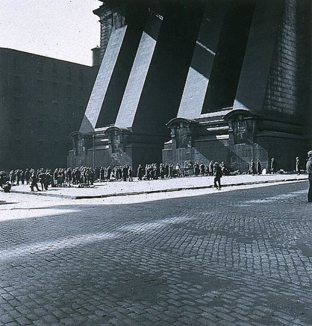 Below Manhattan Bridge, New York City, 1930