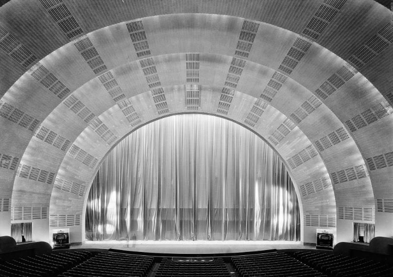 International Music Hall, Radio City, New York City. House with curtain down, from main orchestra, December 7, 1932