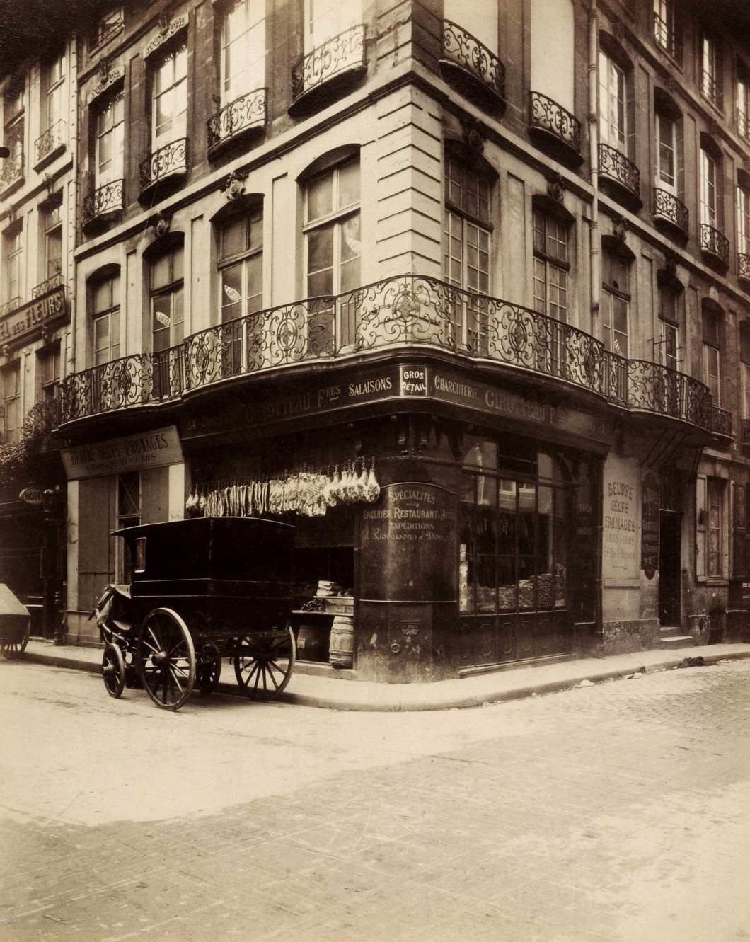 Eugene Atget Angle of Rue des Prouvaires and Rue Saint Honore in Paris (1st arrondissement), 1898