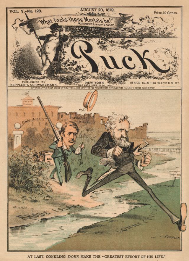 Puck magazine cover, August 20, 1879