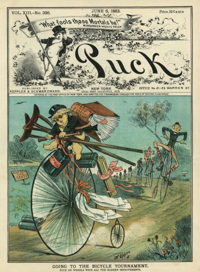 Puck magazine cover, June 6, 1883